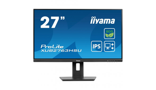 iiyama ProLite XUB2763HSU-B1 computer monitor 68.6 cm (27") 1920 x 1080 pixels Full HD LED Black