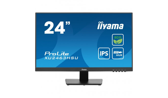 iiyama ProLite XU2463HSU-B1 computer monitor 60.5 cm (23.8") 1920 x 1080 pixels Full HD LED Black