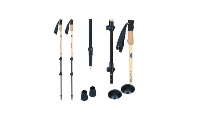 Viking Bamboo Pro Trekking Poles Brown 65-135