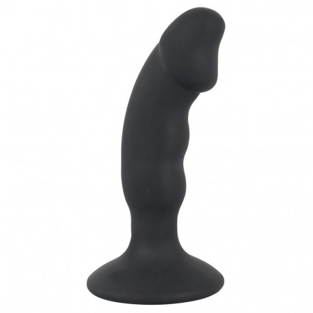 Velvets anaalplug silikoonist vibratsiooniga 14cm, must