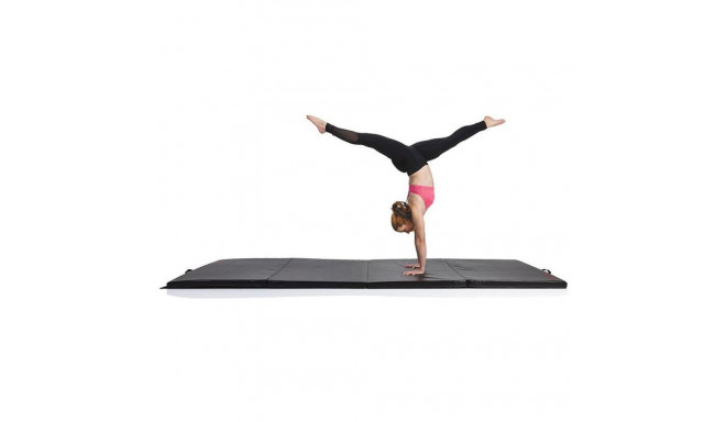 Fitness mat GYMSTICK 61206-BL 200x100x5cm foldable, Black