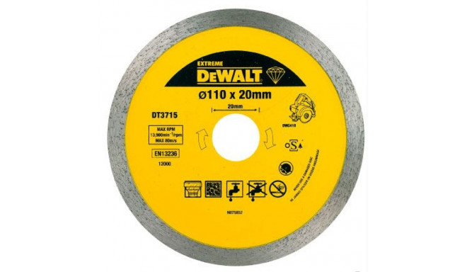 DEWALT tõmmise skeem 110mmx20mm DWC410 jaoks