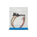 Lanberg kaabel Molex (M) 4pin - 2xSATA (F) 15pin 30cm