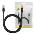 Baseus Ethernet CAT5, 1,5m võrgukaabel (must)
