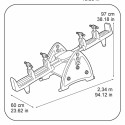 Качели Feber Saw 2x2 Балансир (60 x 234 x 97 cm)