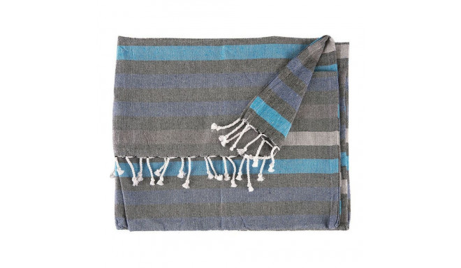 Multipurpose throw Stripes Blue (170 x 90 cm)