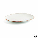 Pasniegšanas Plate Ariane Terra Ovāls Keramika Bēšs (Ø 32 cm) (6 gb.)