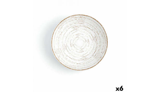 Deep Plate Ariane Tornado Ceramic Bicoloured (Ø 21 cm) (6 Units)