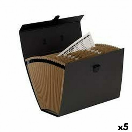 Organisaatormapp Fellowes Akkordion Must (25 x 36,2 x 12,4 cm)