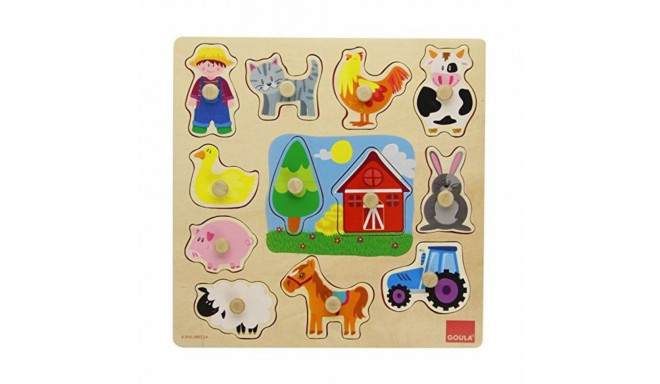 Child's Wooden Puzzle Goula 53025 (12 pcs)