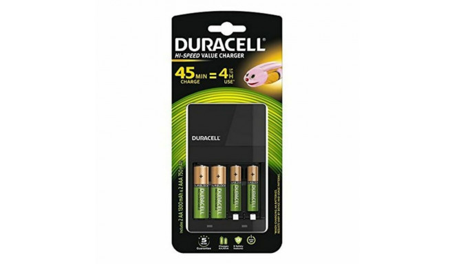 Charger + Rechargeable Batteries DURACELL CEF14 2 x AA + 2 x AAA HR06/HR03 1300 mAh (1 Unit)