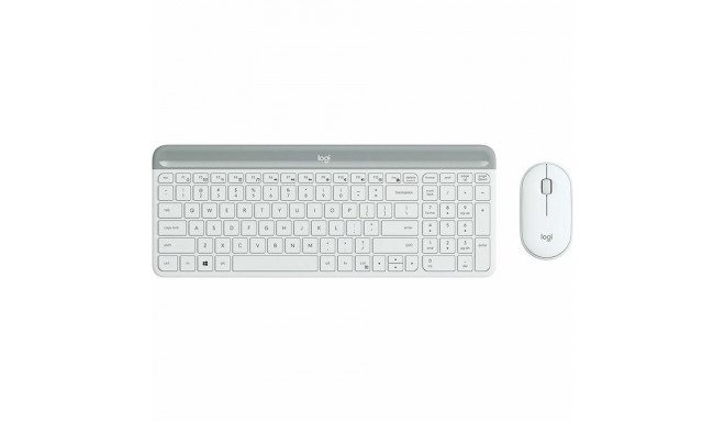 Keyboard and Mouse Logitech 920-009199 White Spanish Qwerty