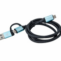 Kaabel USB C i-Tec C31USBCACBL Sinine Must Must/Sinine 1 m
