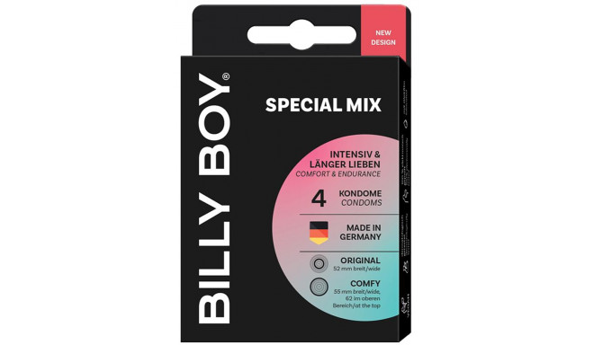 Billy Boy kondoom Special Mix 4tk