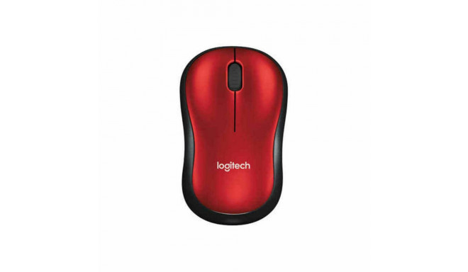 Juhtmevaba Hiir Logitech M185 Must Punane Mustvalge 1000 dpi