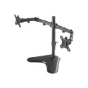 NEOMOUNTS D550DDBLACK Monitor Dual-DeskStand mount 10-32inch 2x8kg Full motion Tilt Swivel Pivot bac