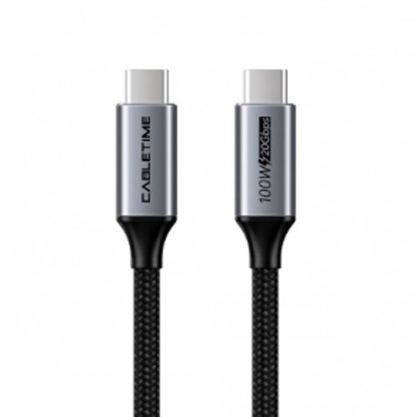 Cable USB3.2, Type C - Type C, 20Gbps, 100W, 20V/ 5A, 4K/ 60HZ, 1m