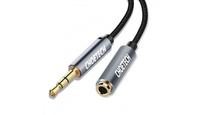 Audio cable CHOETECH 3.5mm MF 2m (Black)