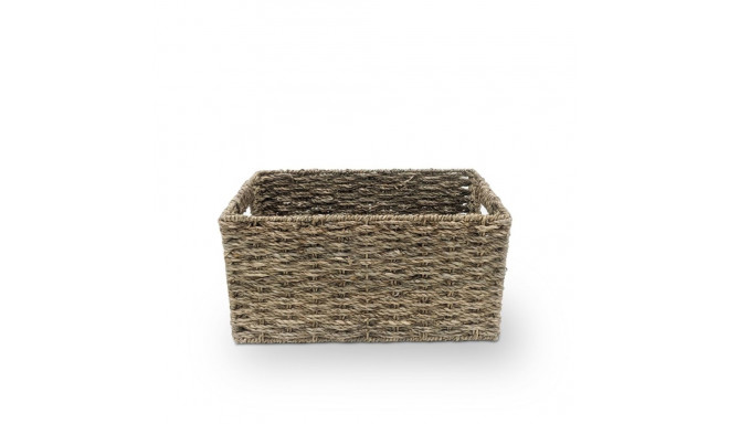 BASKET 30X20X15CM METAL/SEAGRASS