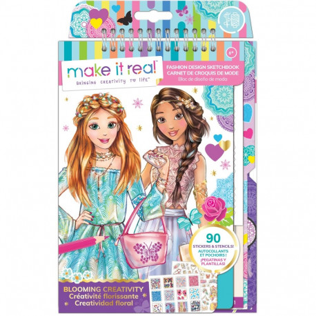 MAKE IT REAL Fashion design sketchbook "Blooming creativity"