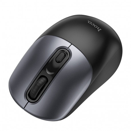 Wireless mouse Hoco 2,4G 1600 dpi GM28 black metal gray
