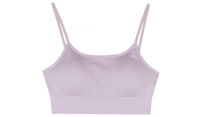 Stanik sportowy 4F F121 jasny fiolet 4FWSS24USBAF121 52S M/L