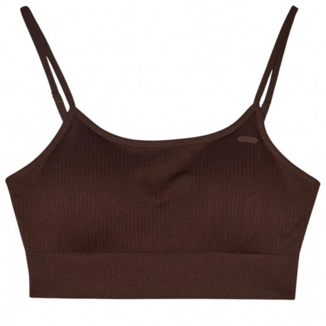 Stanik sportowy 4F F121 brązowy 4FWSS24USBAF121 81S M/L