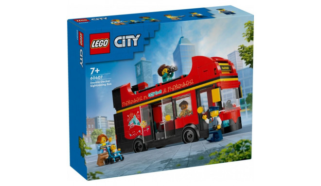 LEGO City 60407 punane kahekorruseline ekskursioonibuss