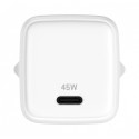 USB C 45W 3A Power delivery 3.0 QC3.0 network charger, White