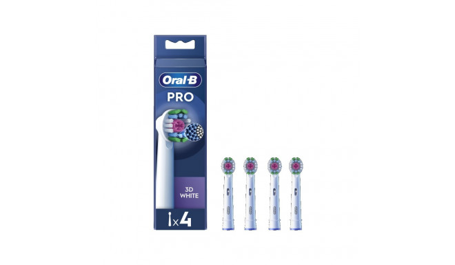 Oral-B | Replaceable toothbrush heads | EB18-4 3D White Pro | Heads | For adults | Number of brush h