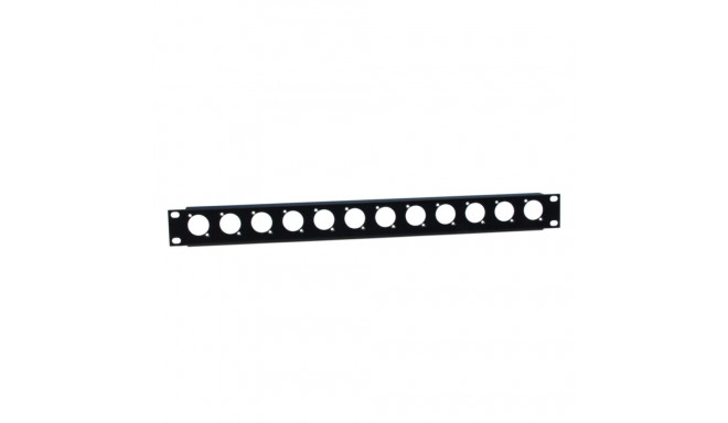 AUDIO PATCH PANEL 1U 12xXLR empty