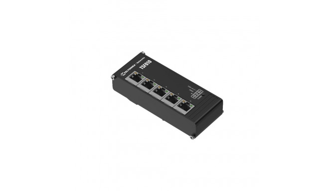 Industrial Ethernet switch with 4x 10/100BaseT(X) ports , -40 to 75°C, DIN-rail mountable, 7-57 VDC