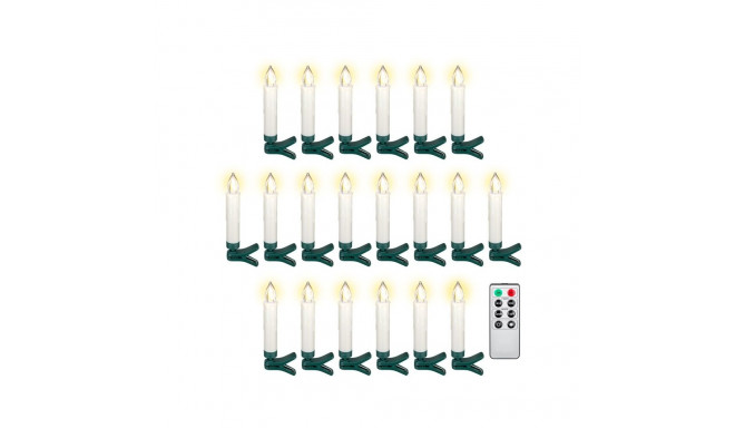 20 Wireless LED Christmas Tree Candles