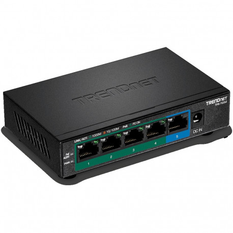 PoE Switch: 4 x 10/100/1000Mbps PoE+, 1 x 10/100/1000Mbps, 32W