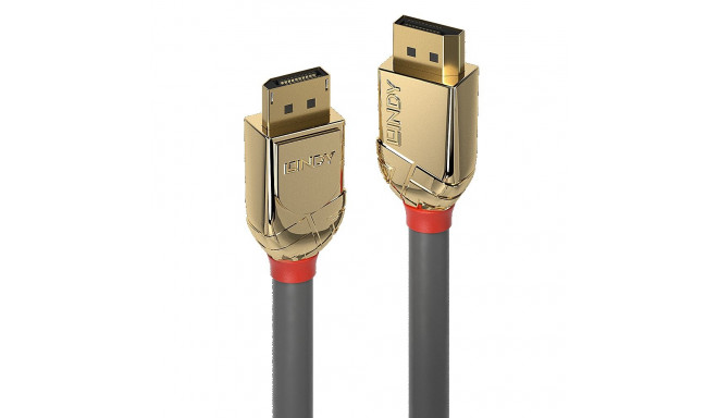 DisplayPort kaabel 2.0m, 1.4, 8K 7680x4320@60Hz, GOLD