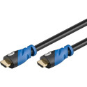 HDMI kaabel 0.5m + Ethernet, 4K 3840x2160p@60Hz, Premium High Speed