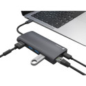 USB-C MULTIPORT ADAPTER 8 IN 1 NATEC FOWLER 2 3X USB 3.0 HUB, HDMI 4K, USB-C, RJ45, SD, MICRO SD