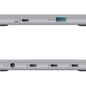 CLUB 3D THUNDERBOLT 4 PORTABLE 5 IN 1 HUB WITH SMART POWER 3XTHUNDERBOLT 4+1X USB GEN2 1X DC POWER