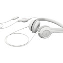 LOGITECH H390 Headset on-ear wired USB-A off-white