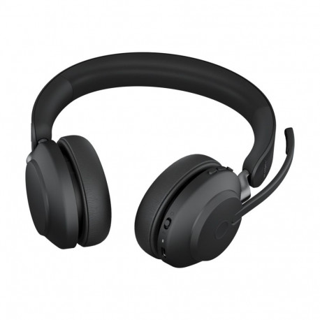 JABRA Evolve2 65 UC stereo on-ear Bluetooth juhtmevaba USB-C mürasummutav must peakomplekt