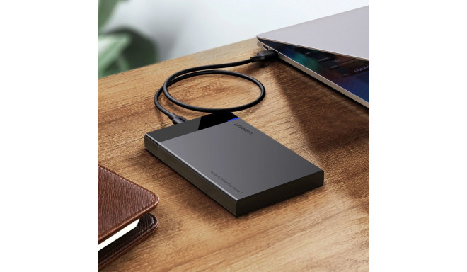 Ugreen adapter enclosure for SATA 2.5'' 6TB drive USB-C 3.0 black (US221)