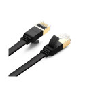 Ugreen Flat Cable Internet Network Cable Ethernet Patchcord RJ45 Cat 7 STP LAN 10 Gbps 3m Black (NW1