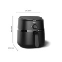 Philips 1000 series NA120/00 fryer Single 4.2 L Stand-alone 1500 W Hot air fryer Black