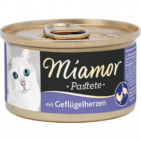 MIAMOR Pastete linnusüdamed märg kassitoit 85g