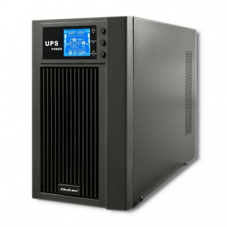 Qoltec on-line UPS puhas siinuslaine 3kVA 2.4kW LCD USB