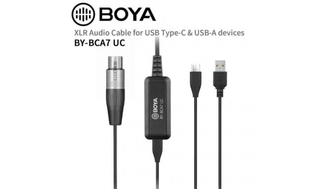 BOYA Adapter cable. XLR to Lightning Black EU