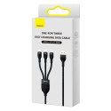 Baseus Universal Flash Series II 3-in-1 Fast Charging Data Cable (Type-C to Micro + Lightning + Type