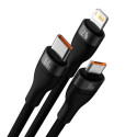 Baseus Universal Flash Series II 3-in-1 Fast Charging Data Cable (Type-C to Micro + Lightning + Type