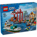 Blocks City 60422 Seaside Harbor with Cargo Ship