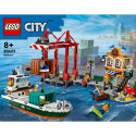 Blocks City 60422 Seaside Harbor with Cargo Ship